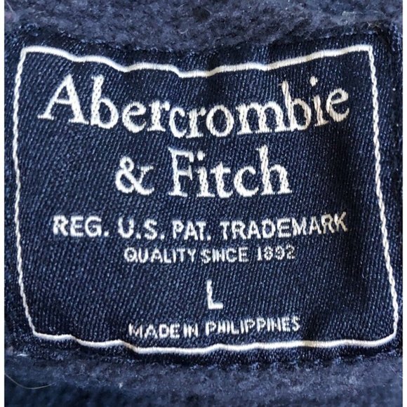 Abercrombie & Fitch Mens Large Blue White Paint Splatter Pullover Hoodie Art Y2K - Picture 2 of 15